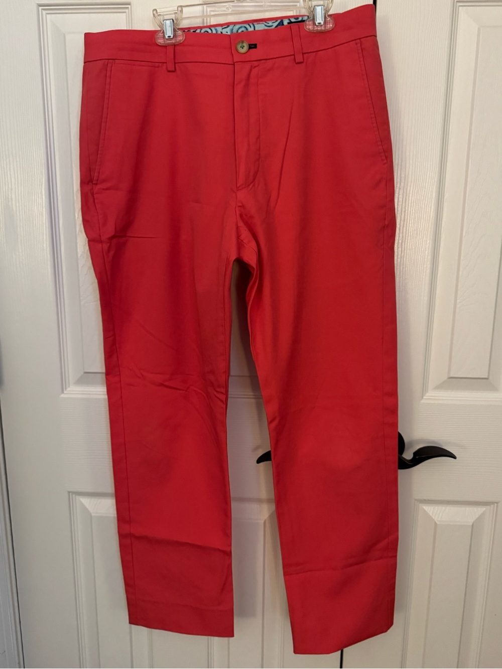 Lilly Pulitzer Bright Salmon/Red Men's Chino Pants